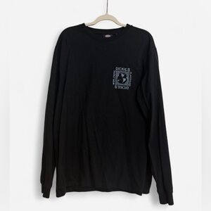 Dickies Men's Black Graphic Long Sleeve Tee